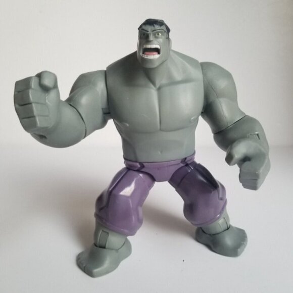 The Hulk Action Figure Disney Store Hulk Marvel Avengers Grey 6” - Picture 7 of 9